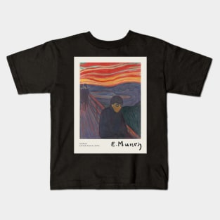 Despair Poster by Edvard Munch Kids T-Shirt